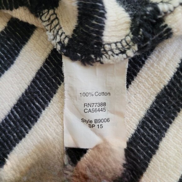 Madewell Slub Stripe Cotton Sweatshirt, Size M - Picture 8 of 8